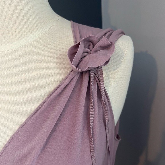 Max Studio Dusty Rose Sleeveless Blouse with Ruching (Size S) - Picture 4 of 5